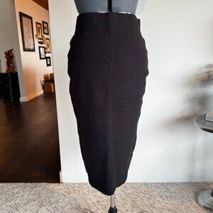 Anthropologie Maeve Black Straight Stretch Skirt - Medium